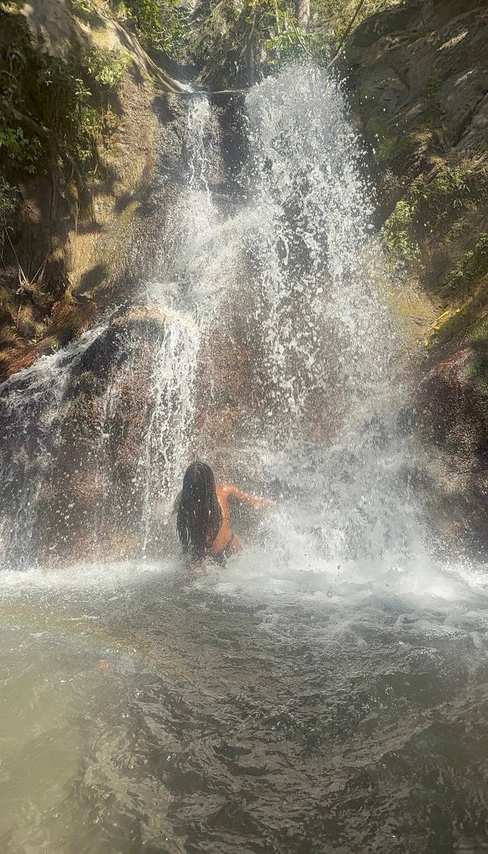 Founder lifestyle image at a waterfall