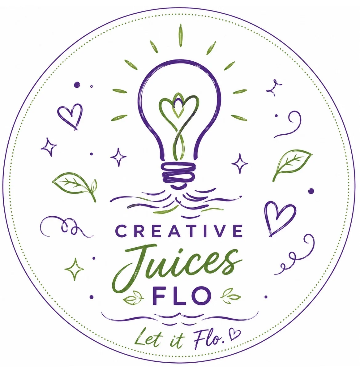 Creative Juices Flo lightbulb logo